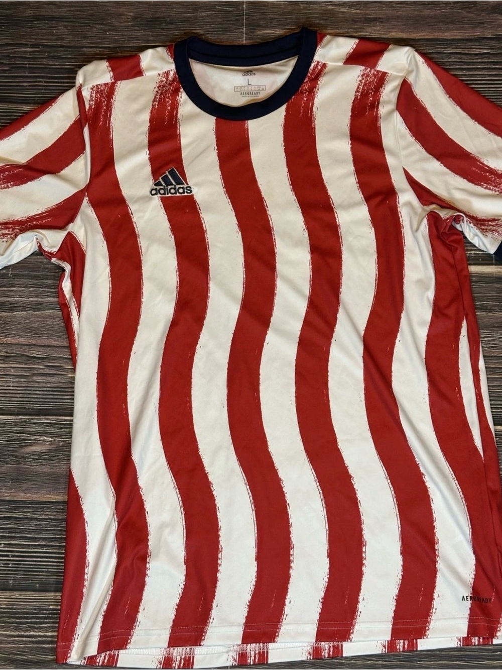 Adidas MLS Prematch Americana Large Mens Jersey USA Soccer 2021 July 4th - Picture 2 of 5
